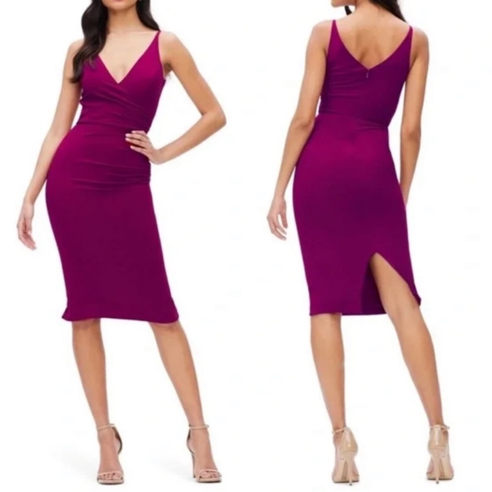 Dress the Population-Anita Crepe Cocktail Dress